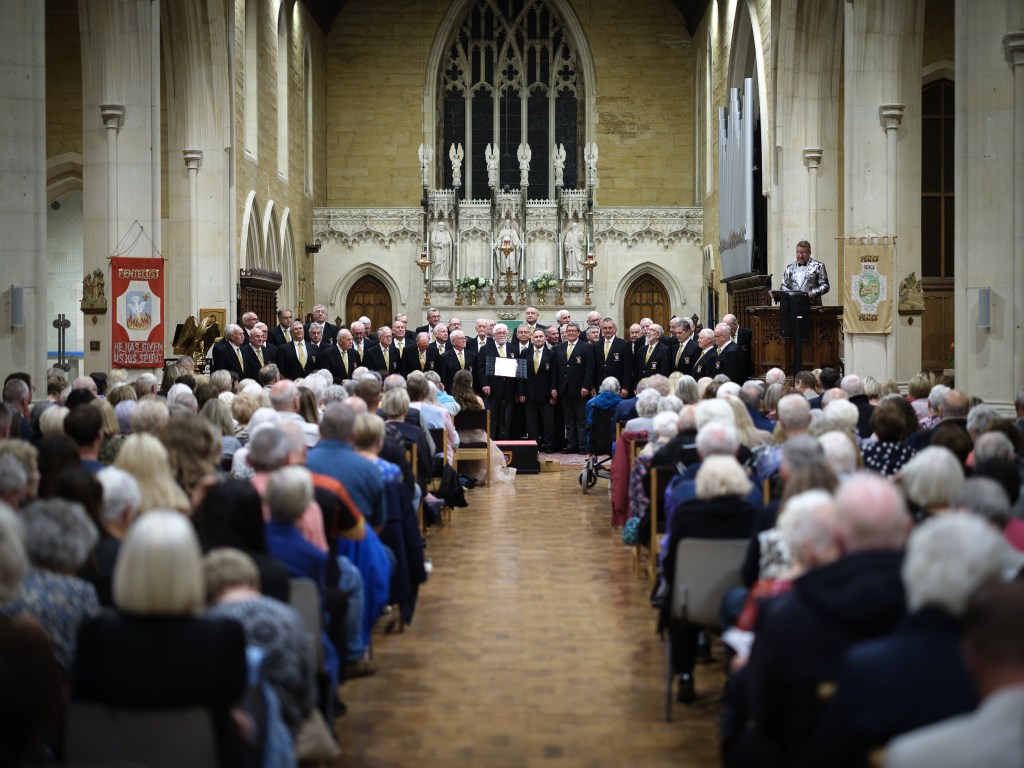 the choir in full swing